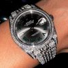 Iced Out Rolex Datejust 41 Wimbledon Customized With Diamonds