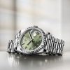 Rolex Day Date 40 White Gold Green Dial