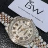 Rolex Datejust 41 VVS Moissanite Diamond Bust Down Watch With Swiss Movement