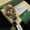 Solid 18k Rose Gold Rolex Daytona Rainbow 4130 Movement Watch