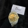 Rolex Datejust Iced Out Champagne Dial